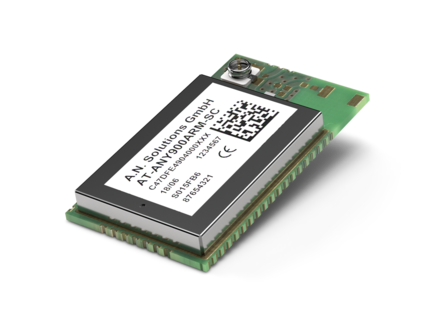 Industry-leading @ANY900ARM-SC-2 IoT module with a U.FL antenna connector for Sub-1 GHz for IEEE 802.15.4/Zigbee wireless networking applications